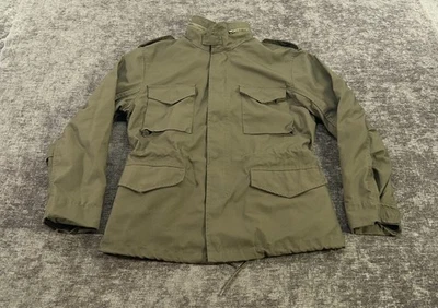 Chaqueta Brandit Para Hombre M Mediana Verde Oliva M65 Militar Campo Capucha Parka Foto 1 de 4