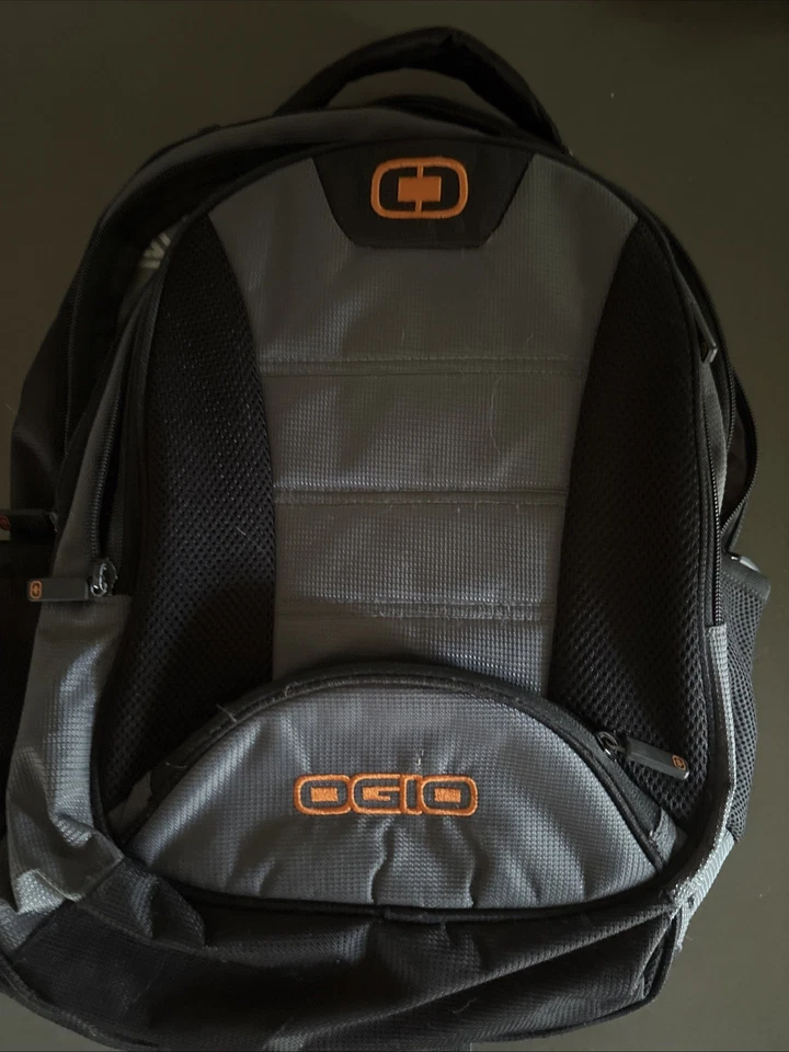Ogio Stellar 17 Padded Laptop Backpack Gray/Yellow/Black Embroidered - Image 1 of 4