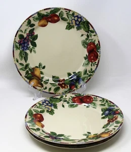 Sakura by Oneida "SONOMA" Excell Stoneware Set of 4 Dinner Plates 10.75" - Picture 1 of 5
