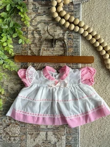 Vintage Cotton Candy Baby Dress Gingham 6M - Picture 1 of 6