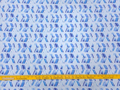 Tecido Waverly SPRING INTO ACTION LUNA azul índigo designer abstrato cortina Uph - Imagem 1 de 4