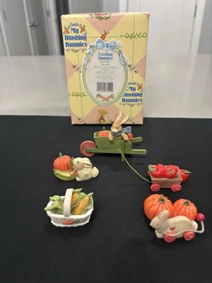 My Blushing Bunnies Enesco Bountiful Harvest 5 Mini Acessórios #277878 *Leia* - Imagem 1 de 4
