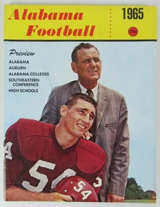 Alabama Football Magazin 1965 Bear Bryant Paul Crane SEC MZ4 - Bild 1 von 9