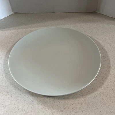 IKEA  " MATTE LIGHT GREEN " 12 3/4” STONEWARE CHOP / SERVING  PLATE - Image 1 of 4