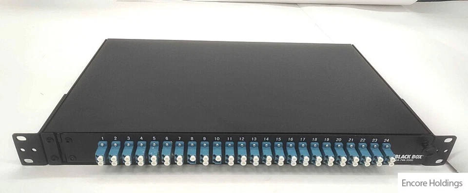 Black Box Adapter Panels - Black - 24-port LC Connector - 1U Rackmount JPM385A - Image 1 of 1