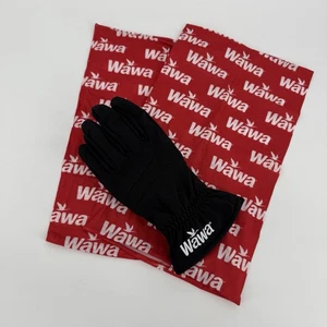 Lote de 2 Máscaras Faciales Wawa Guantes de Invierno Negros y Logo Rojo - Talla Única - Imagen 1 de 5