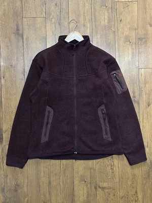 Arc’teryx Women’s Covert Full Zip Logo Pocket Fleece burgandy size med large C59 - Image 1 of 4