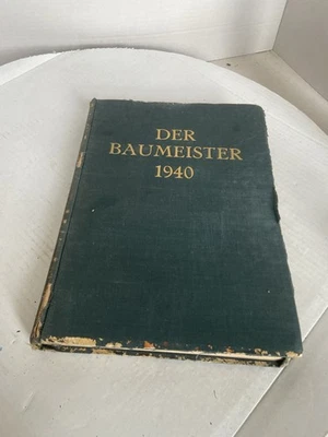 DER BAUMEISTER  1940 Bauhaus era Design Architecture and Interiors Book. - Image 1 of 4