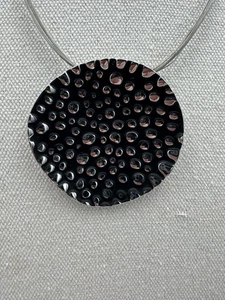 Collar Artista Estilo Nueva Ola Plata Spoutnik Firmado De Colección Único - Imagen 1 de 7