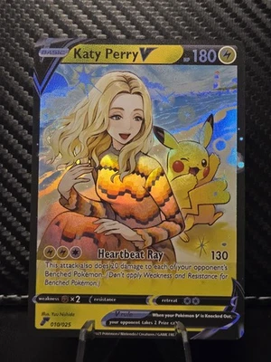 Katy Perry Anime Pokemon Full art trainer Waifu Sexy Doujin ACG DIY Art card - Image 1 of 4