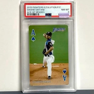2015 Shohei Ohtani Fighters Ezolution PSA 8 Ace of Spades Playing Card Japan - Bild 1 von 8