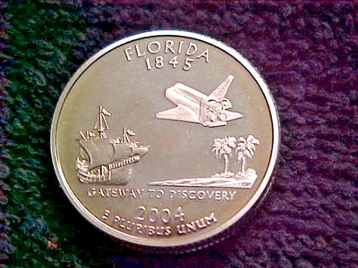 2004 S FLORIDA STATE SILVER  PROOF QUARTER - Image 1 of 2