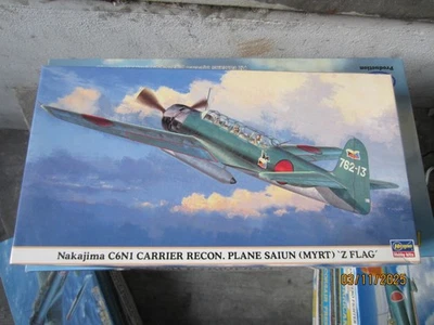 1/48 Hasegawa Nakajima C6N1 Carrier Rec Plane Sayun (Mirt) Z Flag - Immagine 1 di 2
