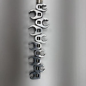 Llave de pie de gallo métrica de extremo abierto Snap-on 10 piezas 9-24 3/8"  - Imagen 1 de 4