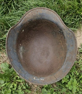 Original German Helmet M35 / 64 Wehrmacht Relic WW2 Number EF64 Named LIED Decal - Picture 1 of 23