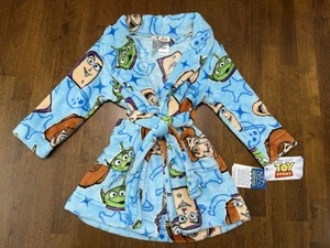 NWT Disney Toddler Boys Toy Story Knee Length Long Sleeve Plush Robe Size 2T NEW - Picture 1 of 1