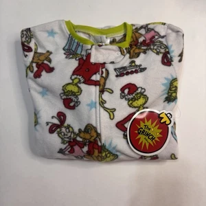 The Grinch Pajamas Size 5T Footed Sleeper NWT - Picture 1 of 17