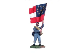 Britains 31014 Ltd Ed American Civil War Confederate Regimental Flagbearer #4 Ne - Bild 1 von 1