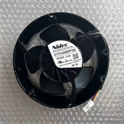 Nidec D1751U24B8PP366 DC24V 3.4A 4-wire 170mm cooling fan - Image 1 of 4