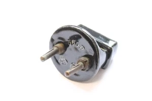 alter Stecker Porzellan Keramik Netzstecker alte Version 6A 250V schwarz - Bild 1 von 9