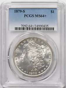1879-S Morgan Dollar Silver PCGS MS64+ PC1666 - Picture 1 of 2