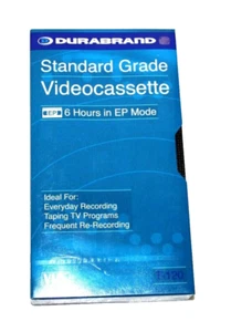 Durabrand T120 VHS Tape 6 Hour Standard Grade Recordable Frequent Re Recording - Picture 1 of 3