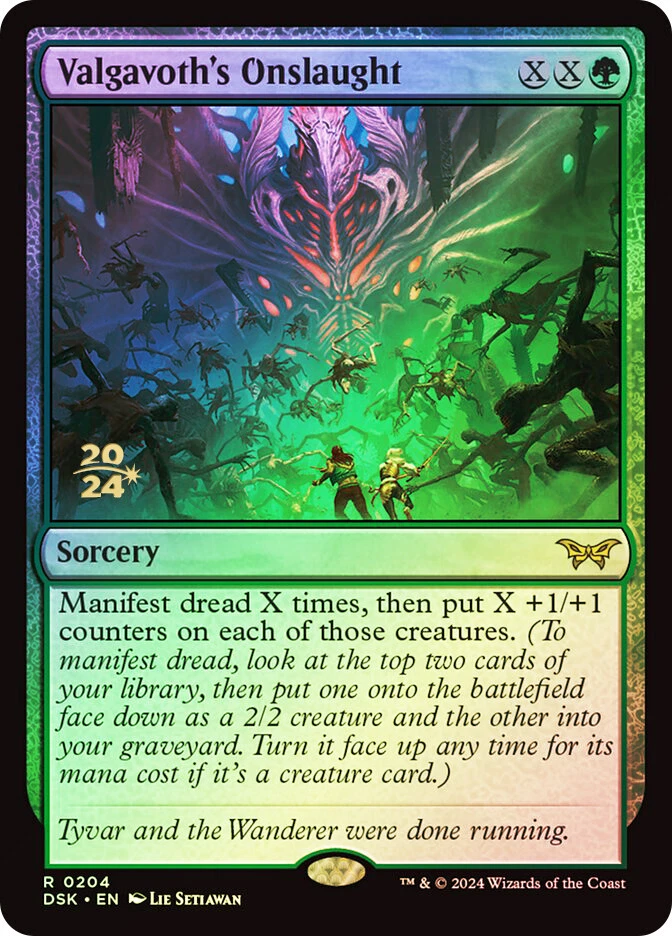 MTG FOIL Valgavoth's Onslaught Prerelease Duskmourn House of Horror  - Promo: - Image 1 of 1