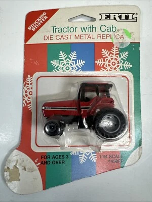 New 1987 ERTL Case IH International Harvester Tractor 1/64 458-7HFP On Card - Image 1 of 3
