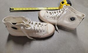 PF Flyers Center High top White Mens size 10.5 Posture Foundation Sneakers