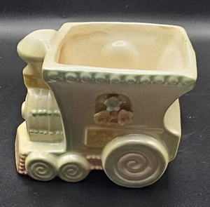 Rubens Ceramic Pastel Planter Train Locomotive Vintage Japan Los Angeles - Picture 1 of 6