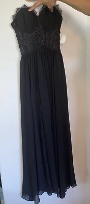 NWT CHARLOTTE RUSSE Romantic Lace Corset Bustier Maxi Dress Sz S DISCONTINUED - Image 1 of 4