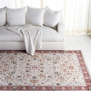 Lauren Ralph Lauren Milltown Rectangle Area Rug 4' x 6' - Ivory and Blue Rust - Picture 1 of 5