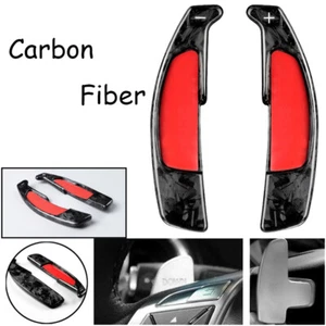 Carbon Fiber Steering Wheel Paddle Shifter For Mercedes Benz A C AMG CLA GLA E S - Picture 1 of 6