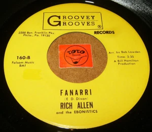 RICH ALLEN AND THE EBONISTICS - FANARRI - ECHO'S OF   / LISTEN - DOO WOP POPCORN - Picture 1 of 2