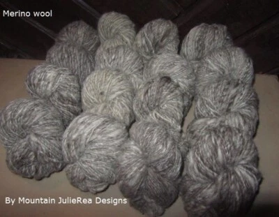 Lã merino fiada à mão durável, camada única, 2 libras, por Mountain JulieRea Designs - Imagem 1 de 4