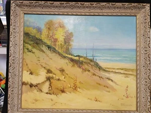 Original Arno Bretsnyder Oil On Canvas Seascape 24"×20 - Picture 1 of 11