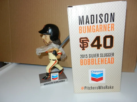MADISON BUMGARNER 2015 SILVER SLUGGER SF GIANTS BOBBLEHEAD SGA SAN FRANCISCO 🎁 Cover