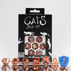 Q-Workshop Katzen Würfel Set (7) Muffin D&D RPG - Bild 1 von 2