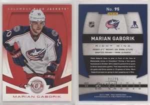 2013-14 Totally Certified Mirror Platinum Red /25 Marian Gaborik #95