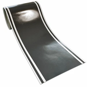 6" Dark Grey Glossy Vinyl Racing Stripes Decal Trailer Boat Windows Pinstripes - Foto 1 di 2