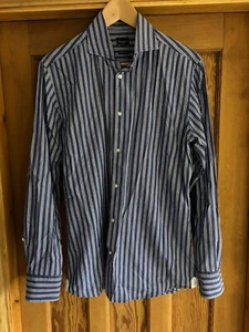Hackett Shirt, 15.75/40, Blue Striped - Picture 1 of 8
