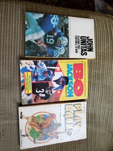 Lot (3) John Unitas-Playing Pro Football to Win, Bo Jackson, Play Ball - Picture 1 of 16
