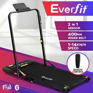 Everfit Treadmill Electric Walking Pad Under Desk Home Gym Fitness 400mm Black - Picture 1 of 5