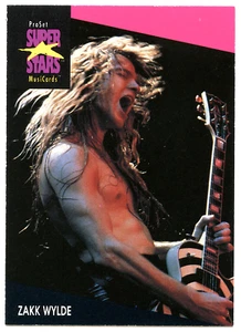 ZAKK WYLDE CARD ProSet SuperStars MusiCards 1991 USA 1st Ed. 34Yrs! RARE - Bild 1 von 2