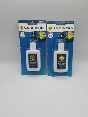 Lote de 2 EE. UU. Solución de vidrio templado antiniebla para bucear Divers 1,25 OZ EE. UU.  Foto 1 de 2