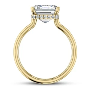GIA! Solitaire 2.72 Ct I VVS2 Natural Real Emerald Cut Diamond Engagement Ring - Picture 1 of 3