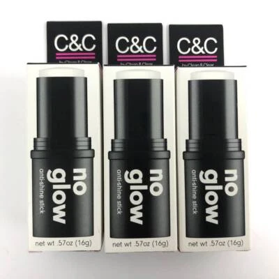 Lot 3 C&C no glow Anti-Shine Stick CLEAN & CLEAR Face Pore Reducer Oil Control - Image 1 of 4