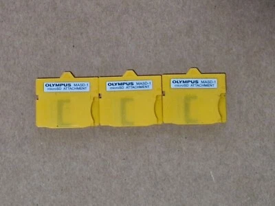 3 x Olympus MicroSD TF Card to xD-Picture Card Adapter MicroSD Attachment,MASD-1 - Image 1 of 2