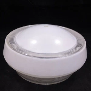 Pantalla de techo retro vintage de vidrio esmerilado blanco de 8-1/4" para lámpara de 6-1/4" - Imagen 1 de 12