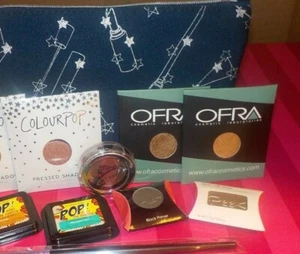 9  Eye Colors~ColourPop~Ofra~Iby~Peek Beauty Eye Brush & Bag~ Best Price  - Picture 1 of 3